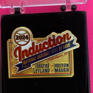 2024 Induction Baseball HOF Pin limited edition 1881/3825 Beltre, Helton, Mauer